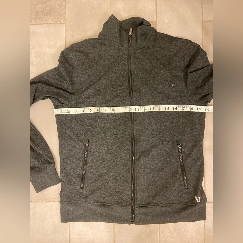 Vuori Dark Gray Zip-Up Jacket Size Medium